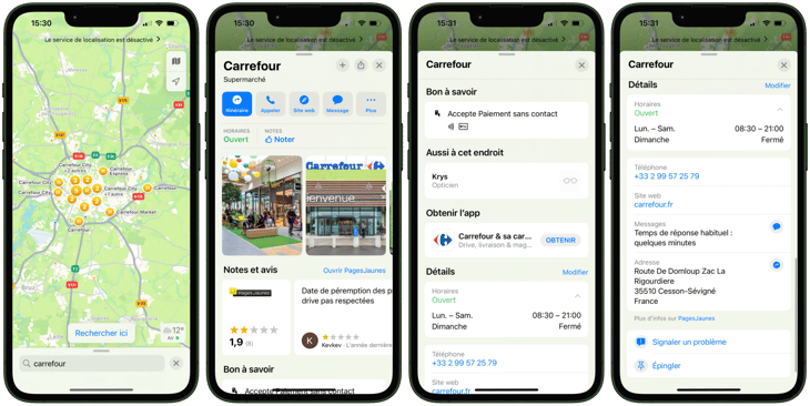 Apple Business Connect carrefour