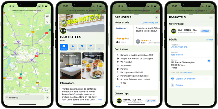Apple Business Connect hotel
