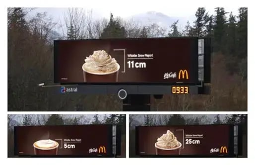 DOOH marketing drive to store Macdonalds