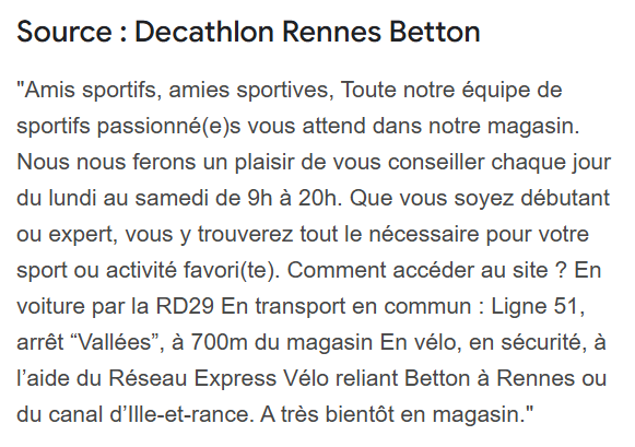 Description fiche google my business agent IA