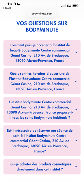 FAQ locale GEO local