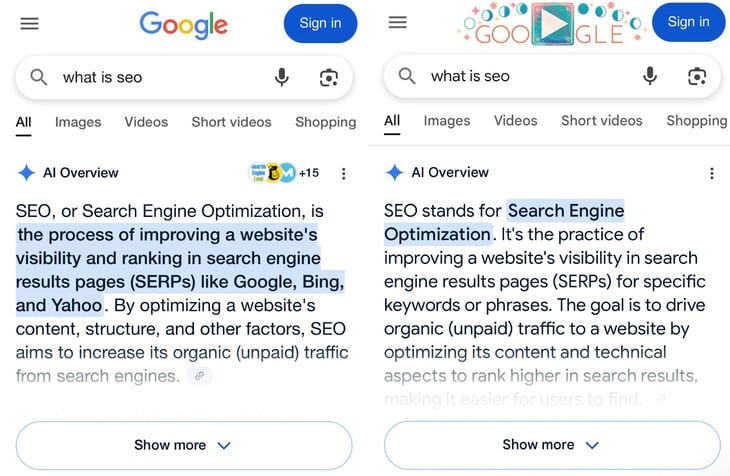Google AI Overview AI in Search GEO