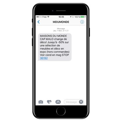 Envoi sms marketing