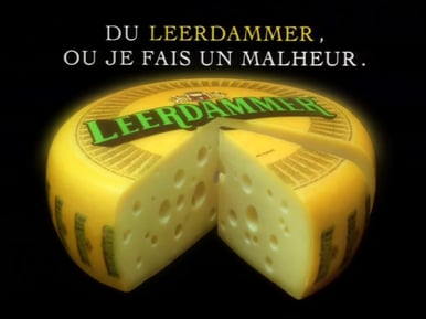 Exemple d'une publicité Leerdammer