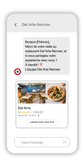 RCS collecte Avis clients google