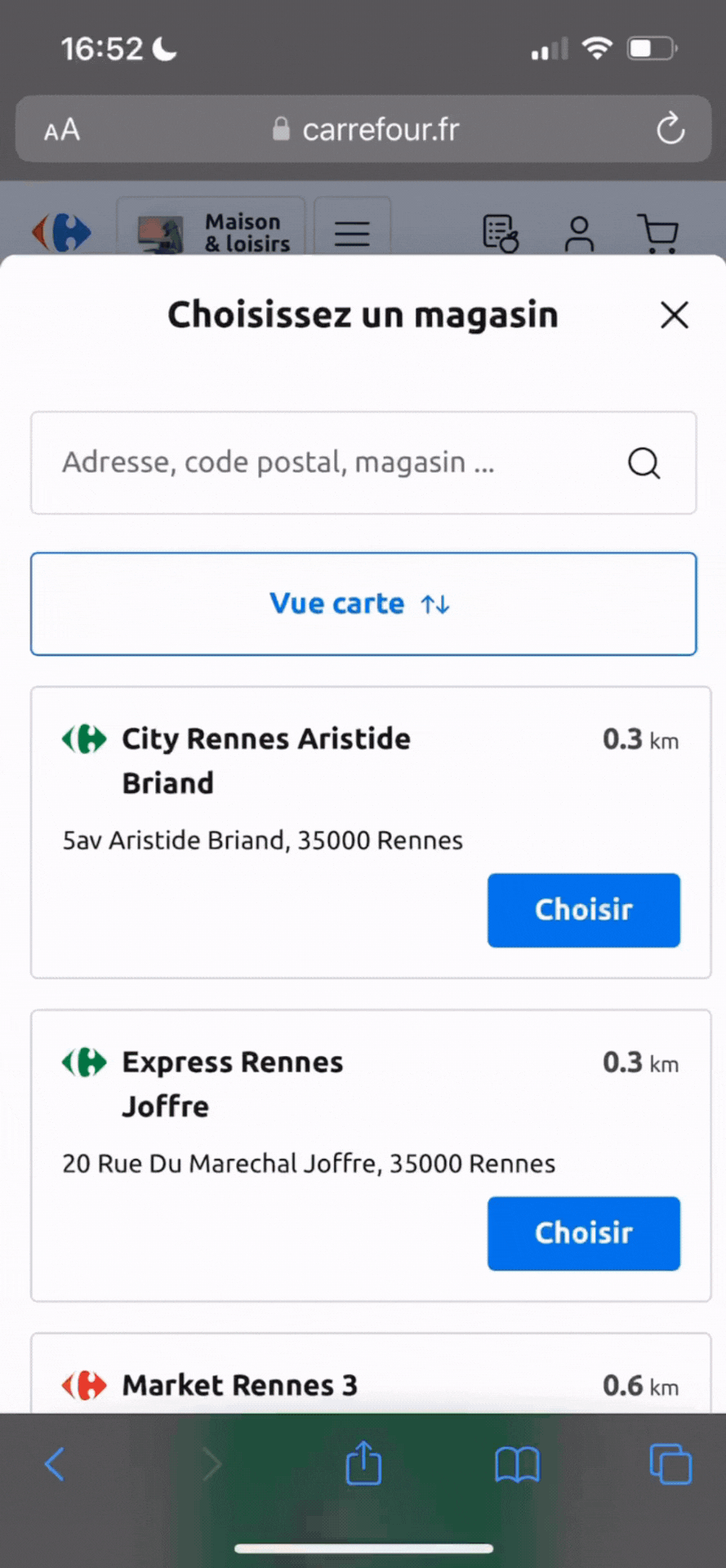 Catalogue digital site web