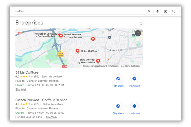 requete locale google seo