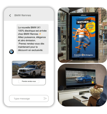 publicité géolocalisée RCS DOOH TV segmentée