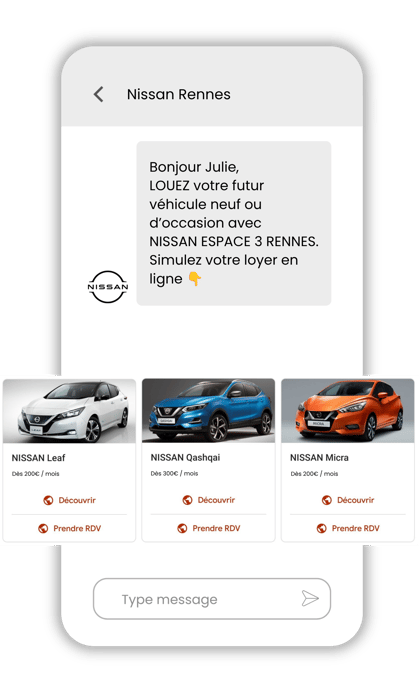 RCS messaging Nissan
