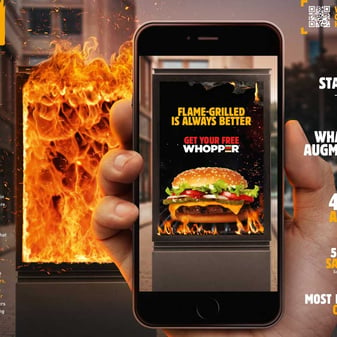 Publicité Burger King "Burn that Ad"