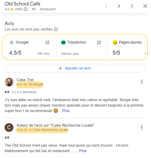 avis clients DMA google seo local
