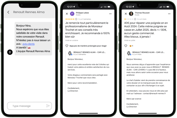 avis clients automobile