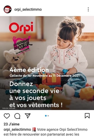 Exemple campagne Orpi