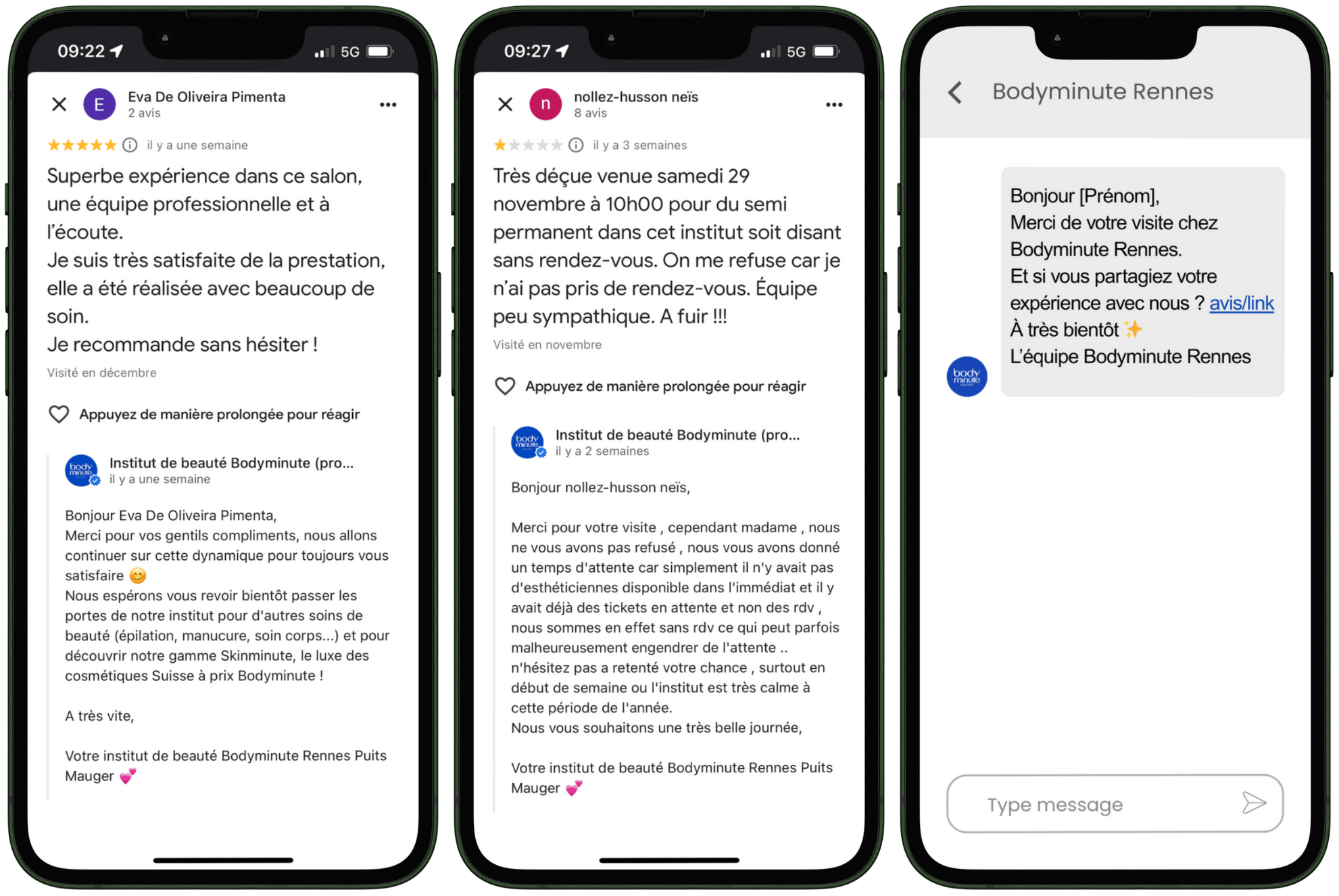 avis clients fiche google my business agent IA