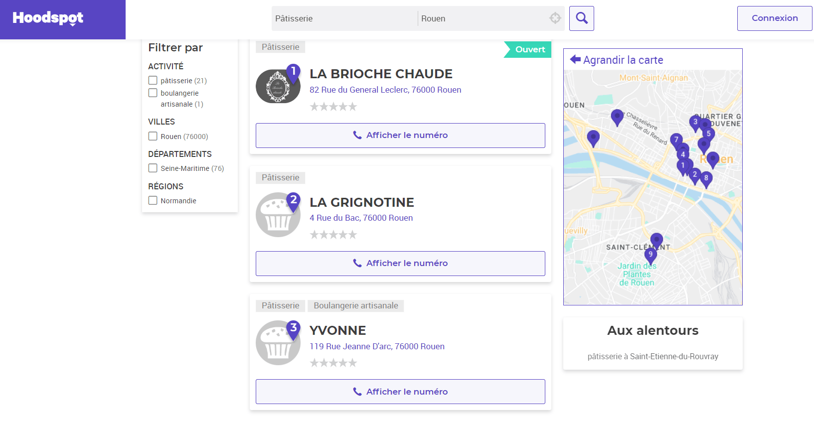 annuaire local hoodspot