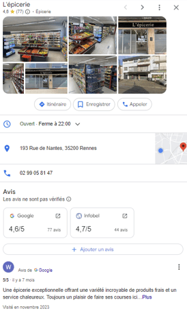 fiche google my business