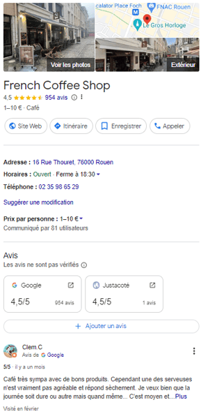fiche google my business optimisée référencement local google