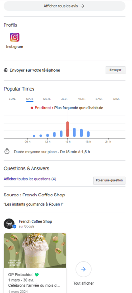 fiche google my business optimisée référencement local google