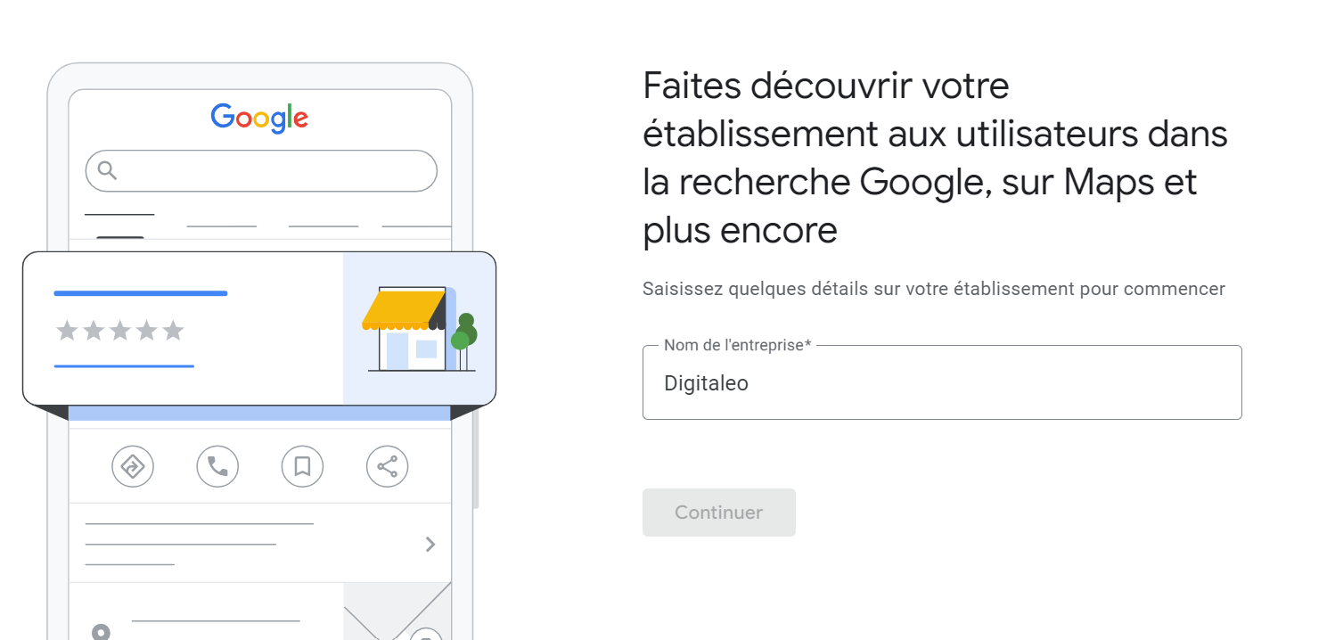 comment avoir une fiche info sur google