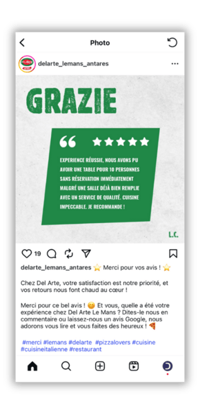 réseaux sociaux avis clients google collecte restauration