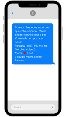 collecte avis clients SMS e-reputation