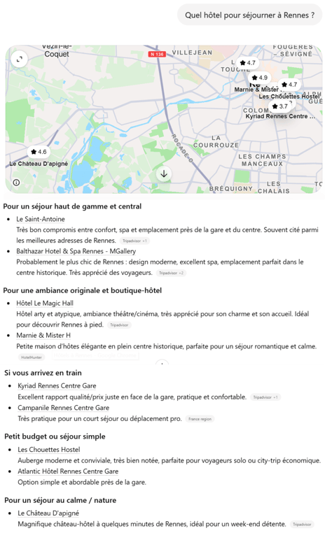 requête GEO local IA